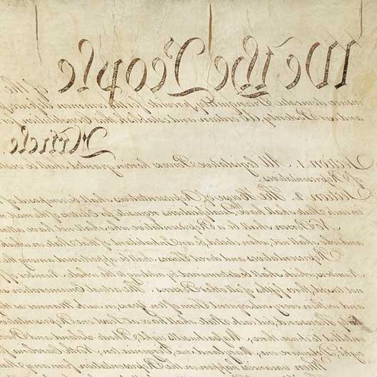 The opening statements of the Constitution of the United States of america